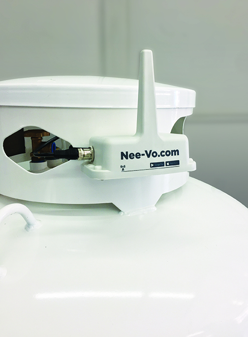Tank Monitoring Device on Propane Tank