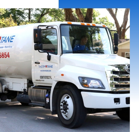 Thermotane work truck with a driver