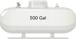 500 Gallon Propane Tank