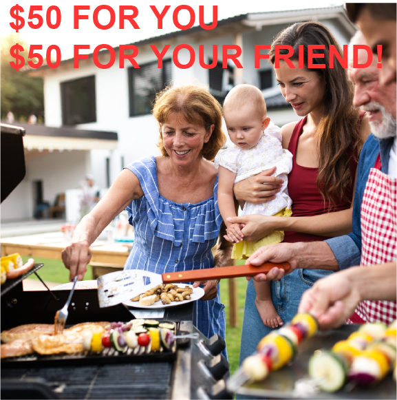 Family Grilling 2 Family Grilling with $50 Coupon overlay